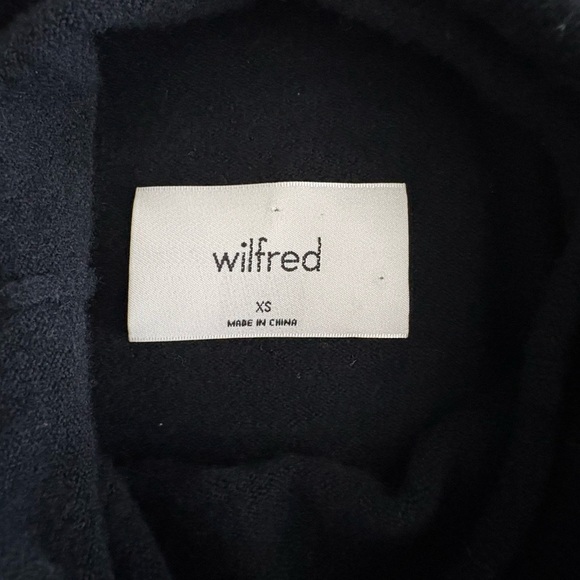 Wilfred Black Mock Neck Wrap Tie Sweater – XS (Aritzia) - Picture 3 of 4